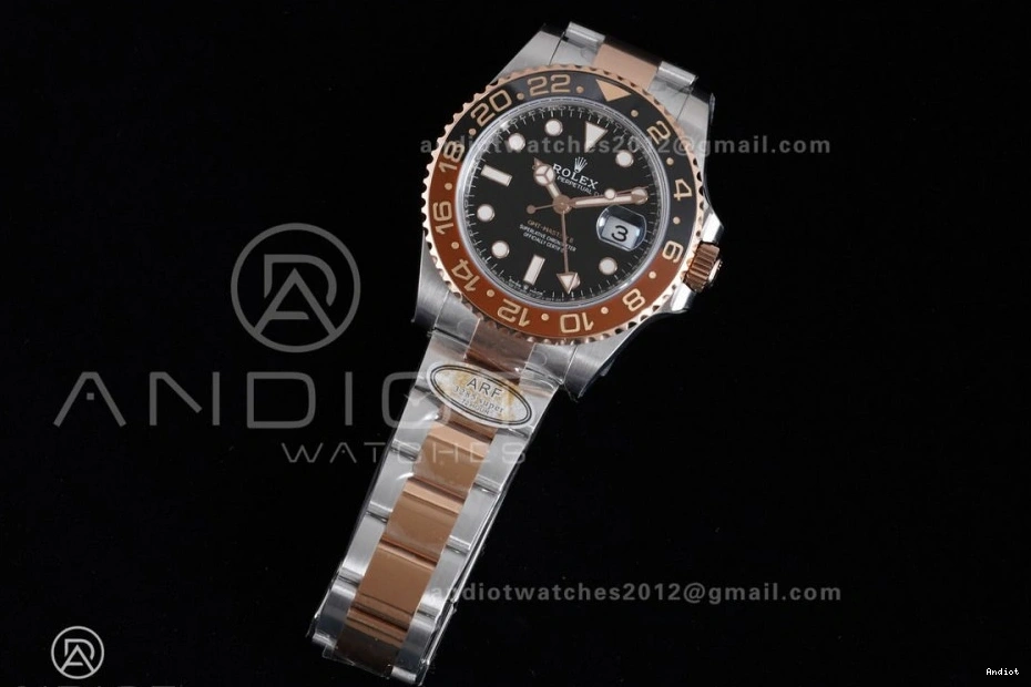 II GMT Bracelet 1:1 RG Master SS ARF Best on Edition V2 904L CHNR New SH3285 SS 126711 0521